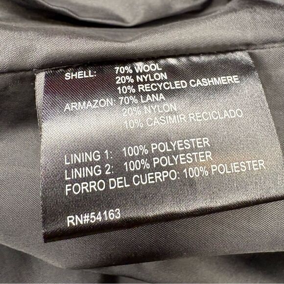 Calvin Klein Red Wool and Cashmere Coat with Zipper Front. Size M. Great Cond!! - Picture 10 of 15